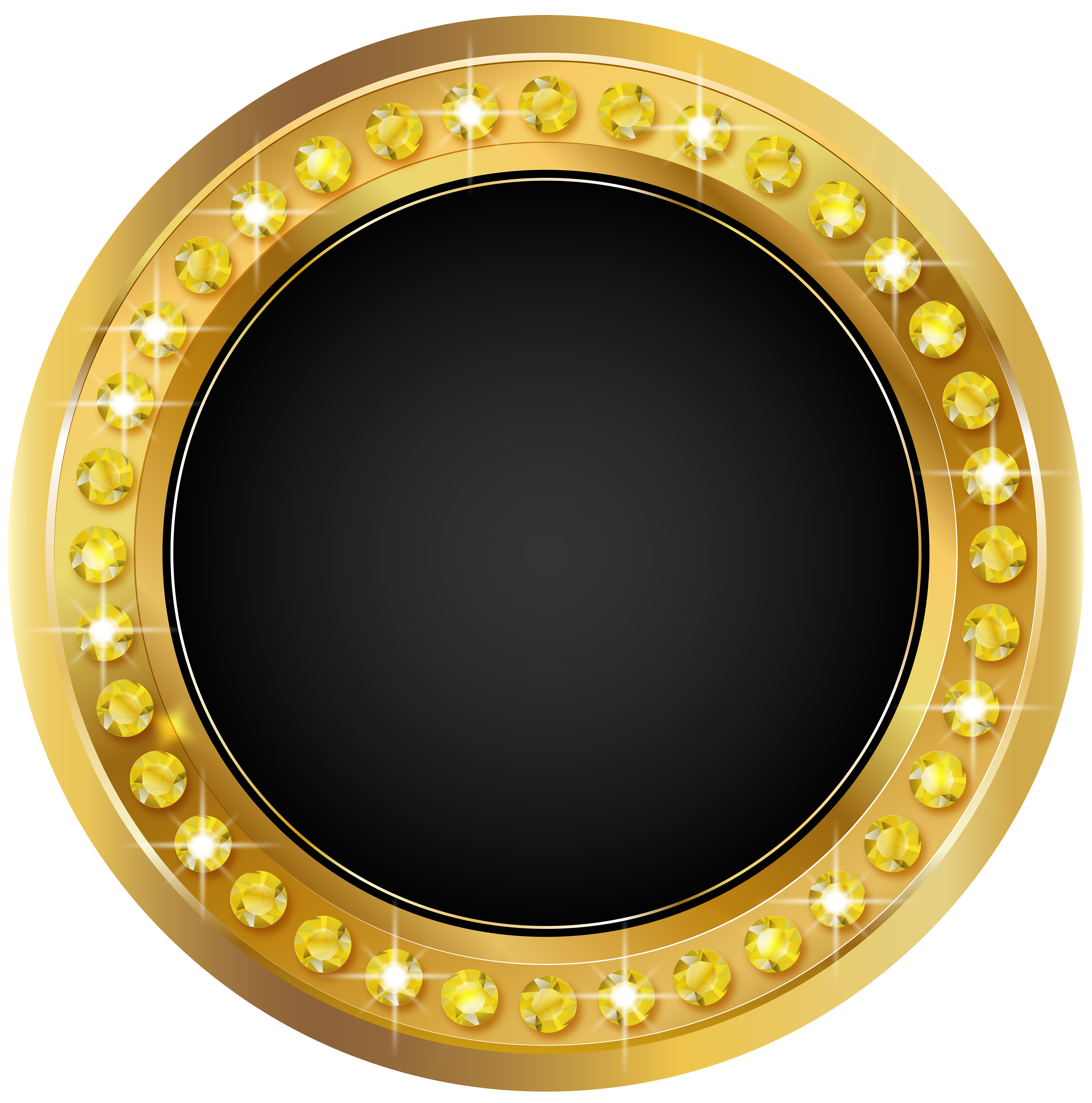 seal gold black png transparent clip art image gallery #24161