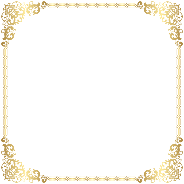 gold border, border frame gold png clip art image gallery #25152