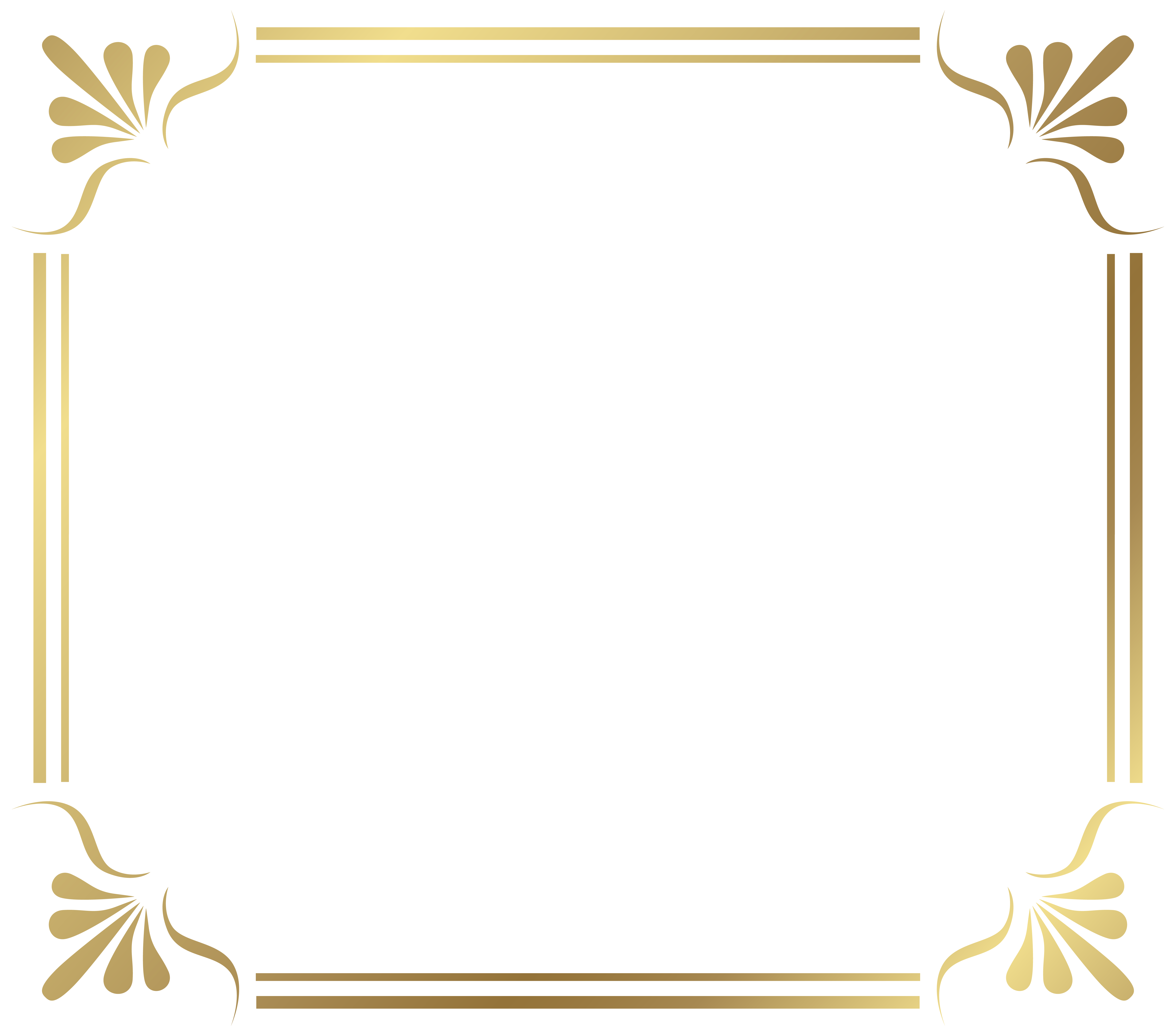 Golden Border PNG - Download For Photo, Pictures Frame