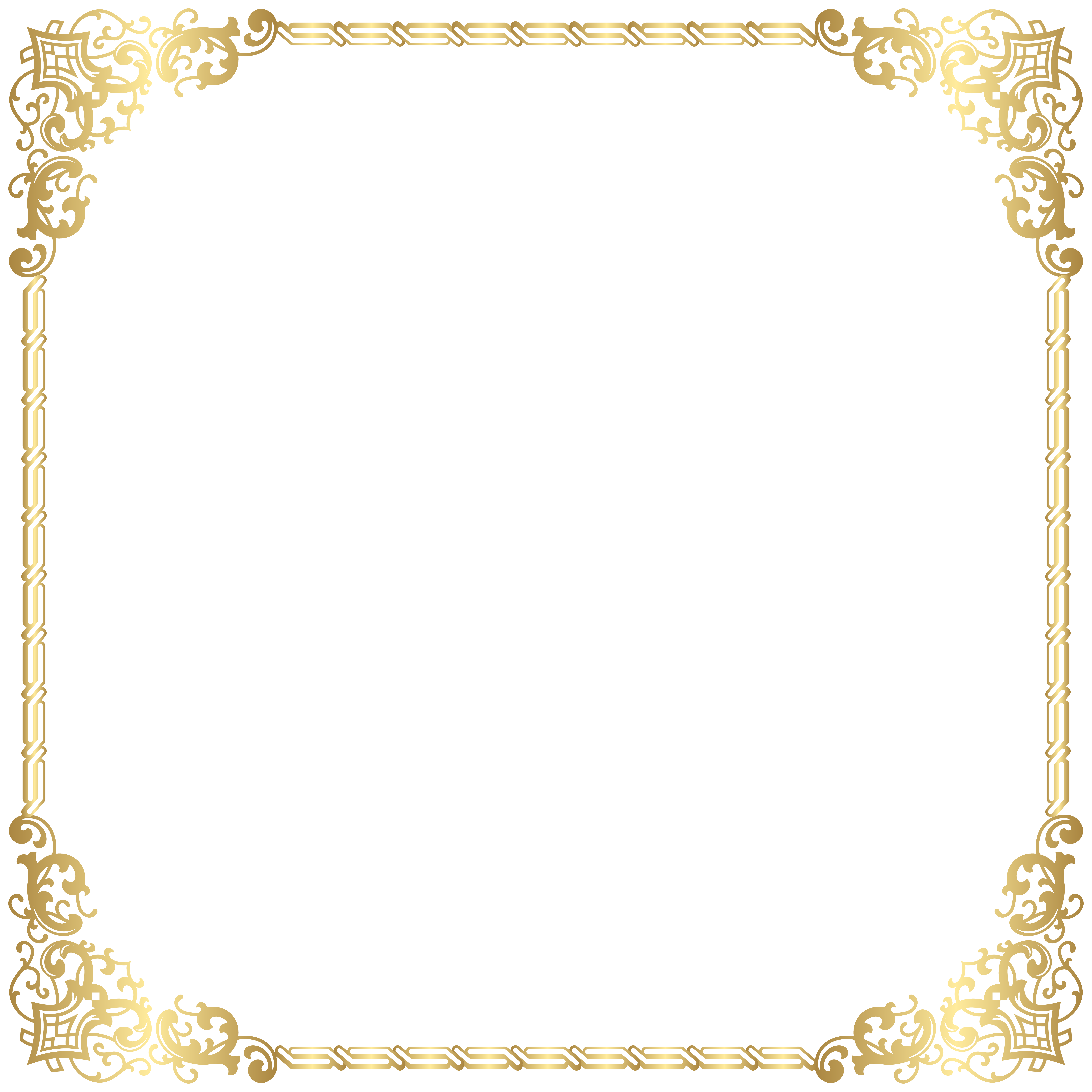 Golden Border PNG - Download For Photo, Pictures Frame - Free Transparent  PNG Logos