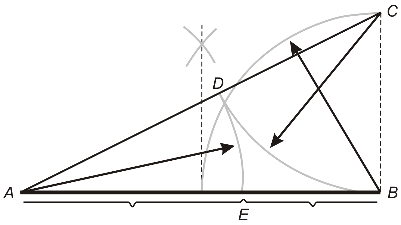 mathematic construction golden ratio black transparent background #30823