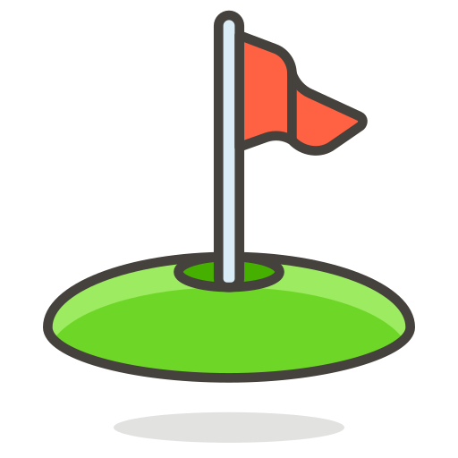 green golf flag sport transparent icon #41373
