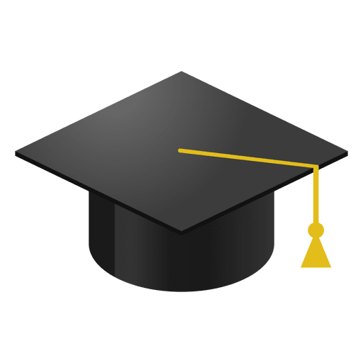 graduation cap cartoon transparent png svg vector #34189