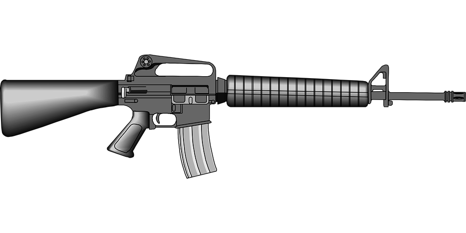 automatic gun arms vector graphic pixabay #14034