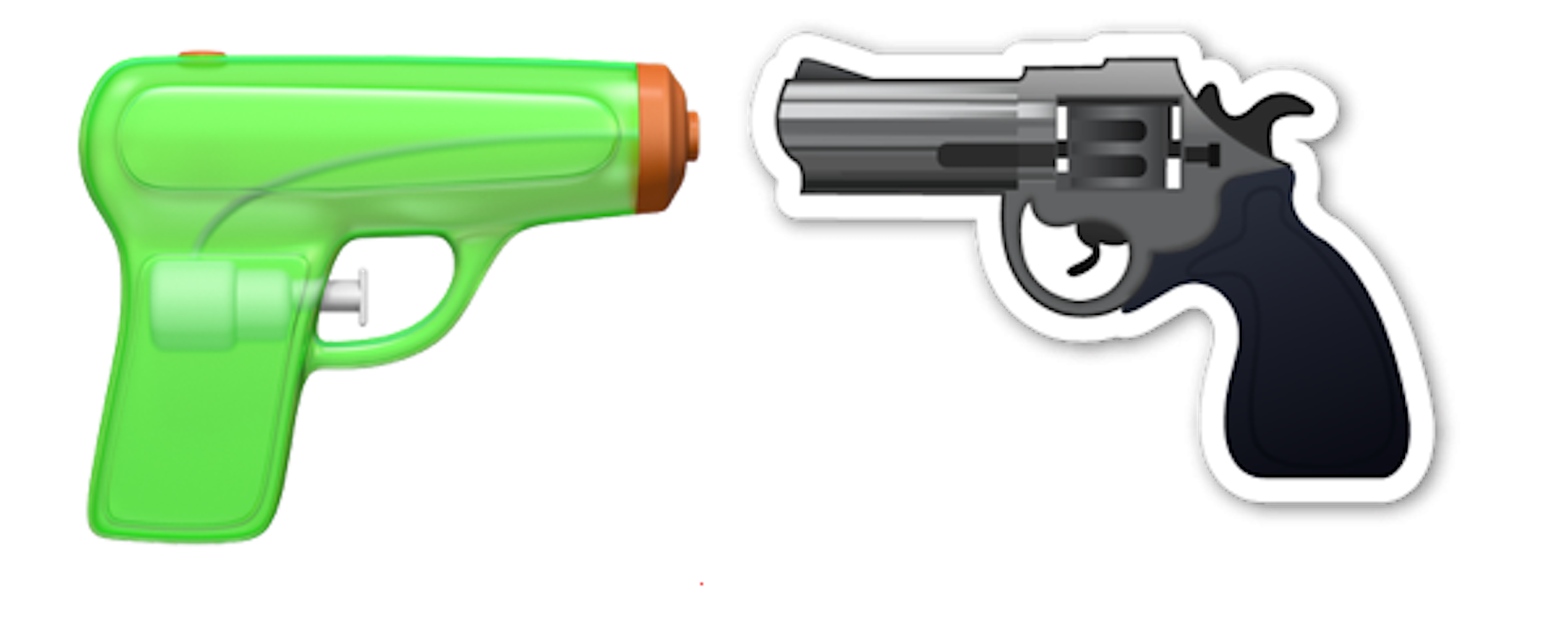 gun, apple plan change pistol emoji will sow confusion #14048