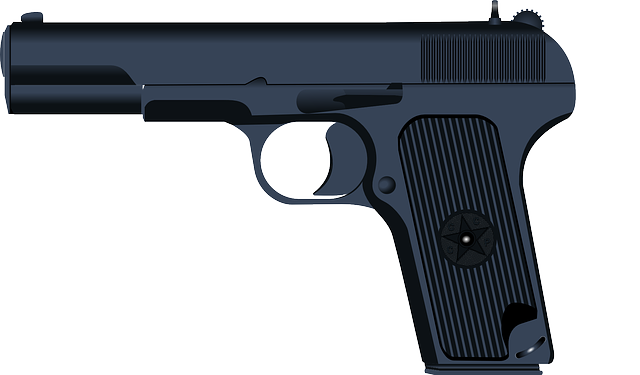 pistol gun army vector graphic pixabay #14032