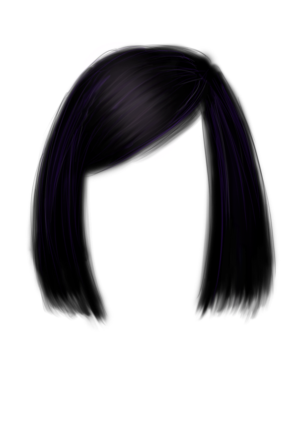 black blunt hair idea png #12902