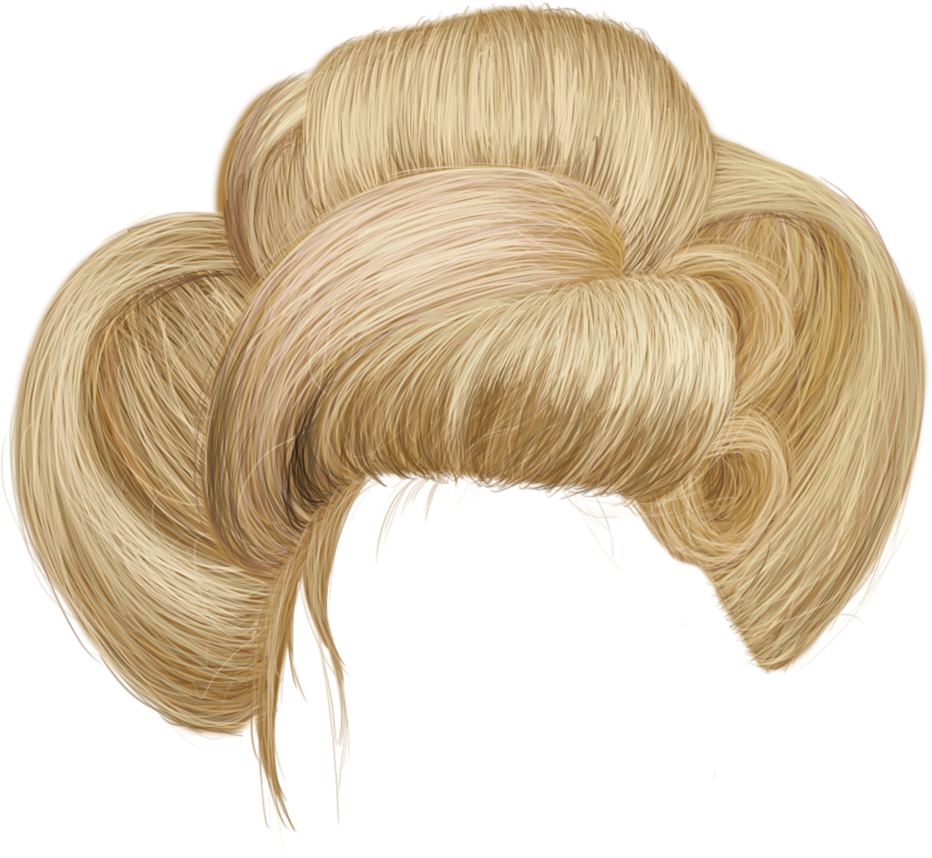 vintage style blonde woman hairstyle png #12910