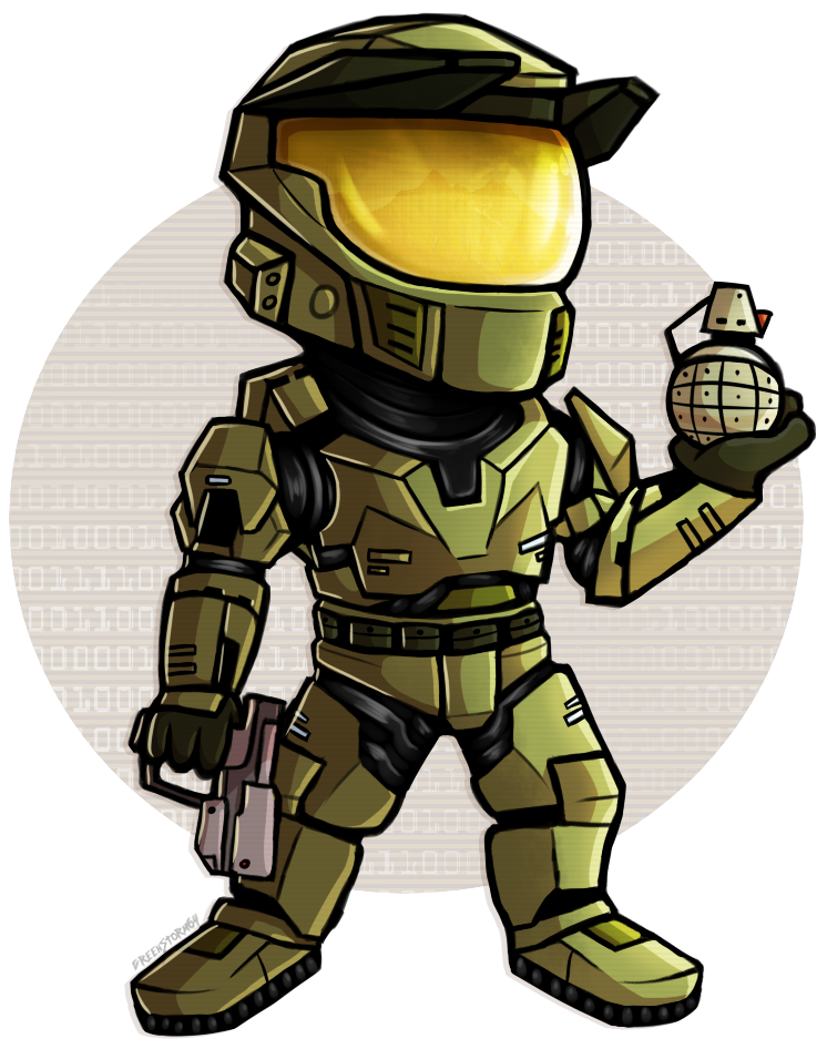 halo cartoon character png #42119