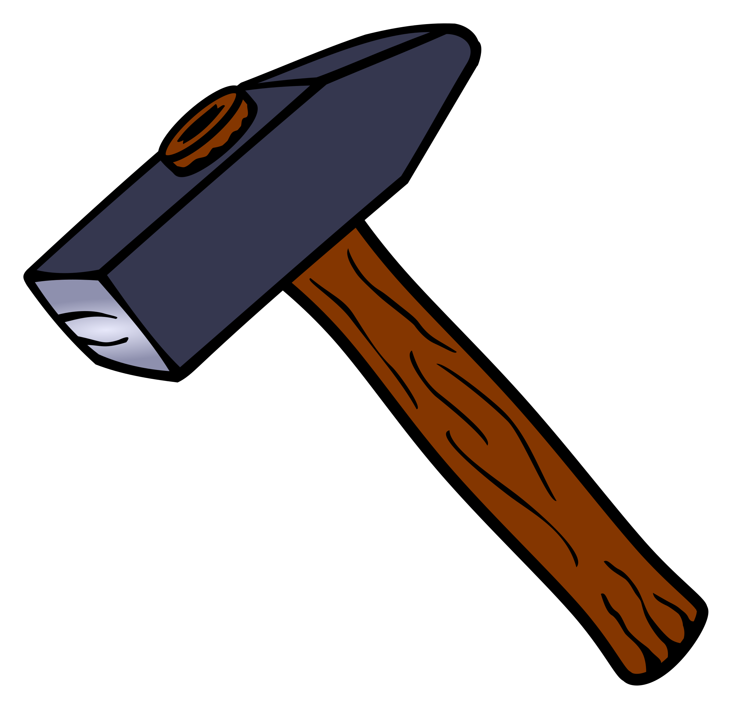 clipart hammer coloured #25405