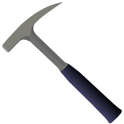 geological hammer blue and grey transparent png #25415