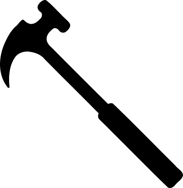 hammer silhouette black vector graphic pixabay #25417