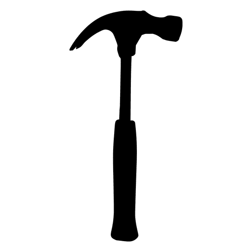 hammer silhouette transparent png svg vector #25434