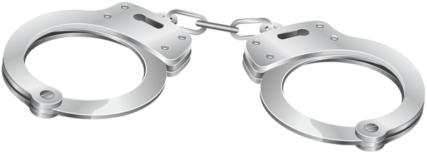 silver handcuffs vector png