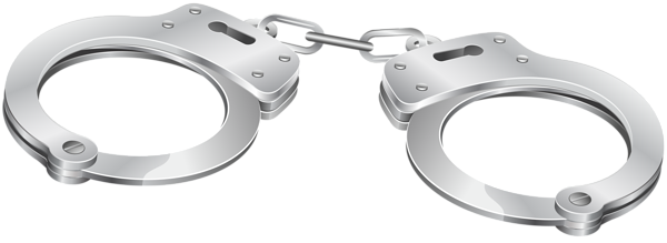 silver handcuffs vector png #29617