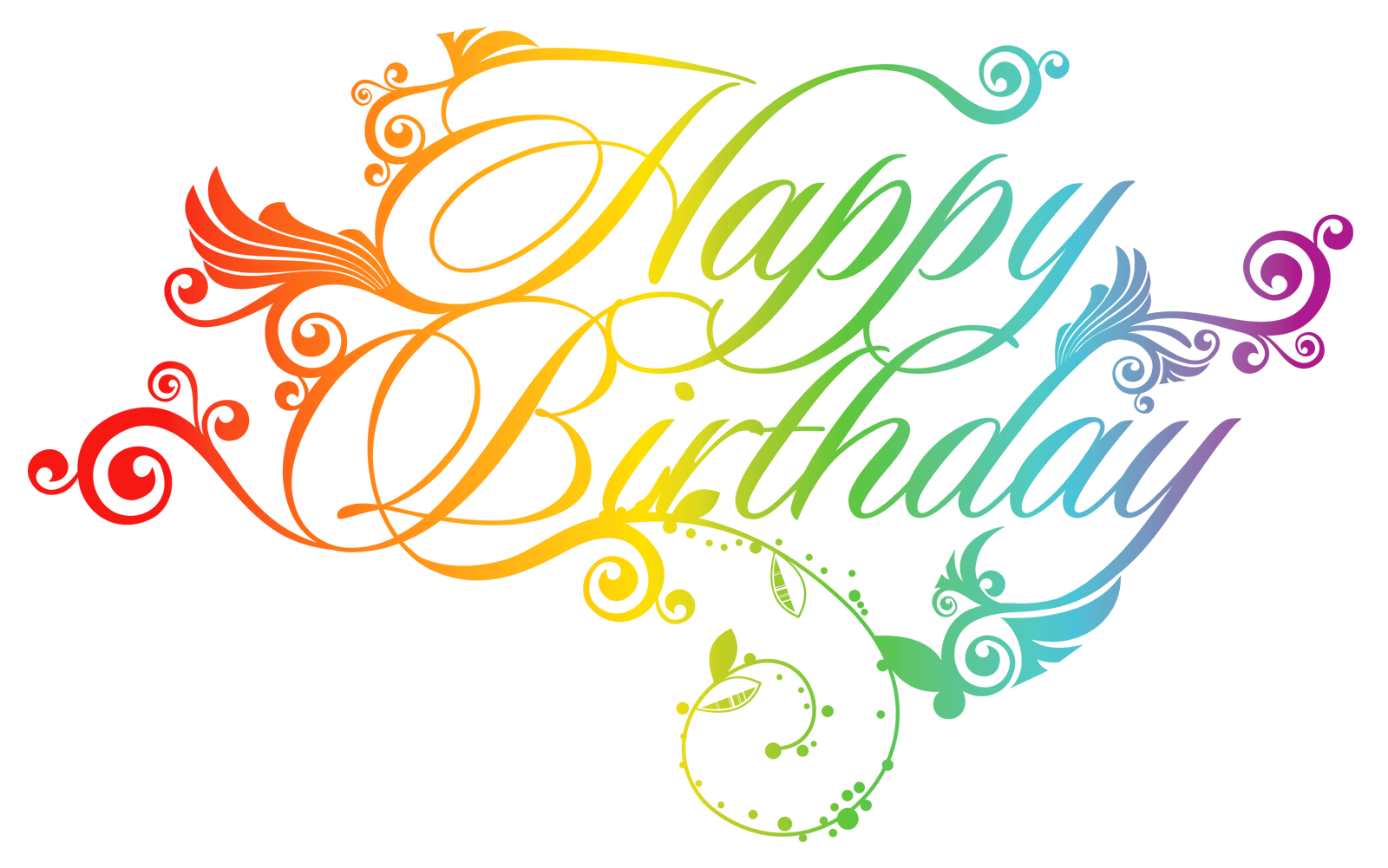 Happy Birthday Transparent PNG Backgrounds, Free Clip Art