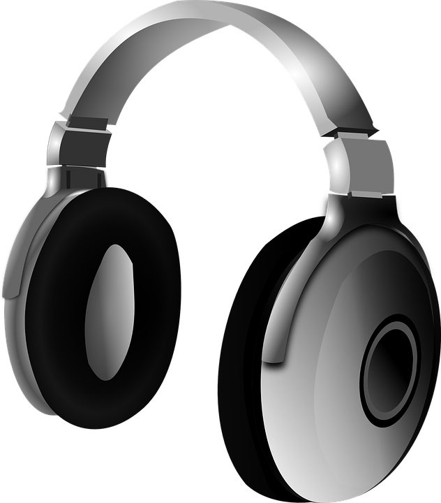 headphones, headphone headset music vector graphic pixabay #14648