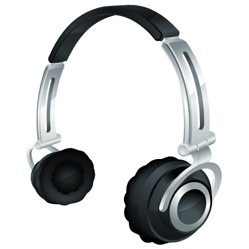 headphones icon hydropro iconset media design #14640
