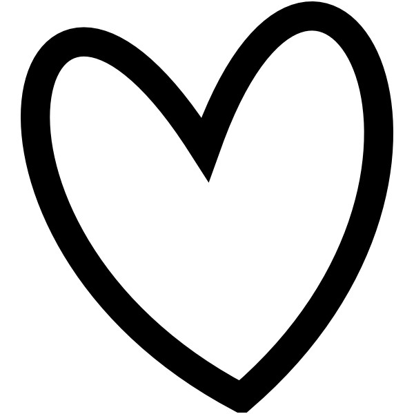 heart clipart black and white download best #27643