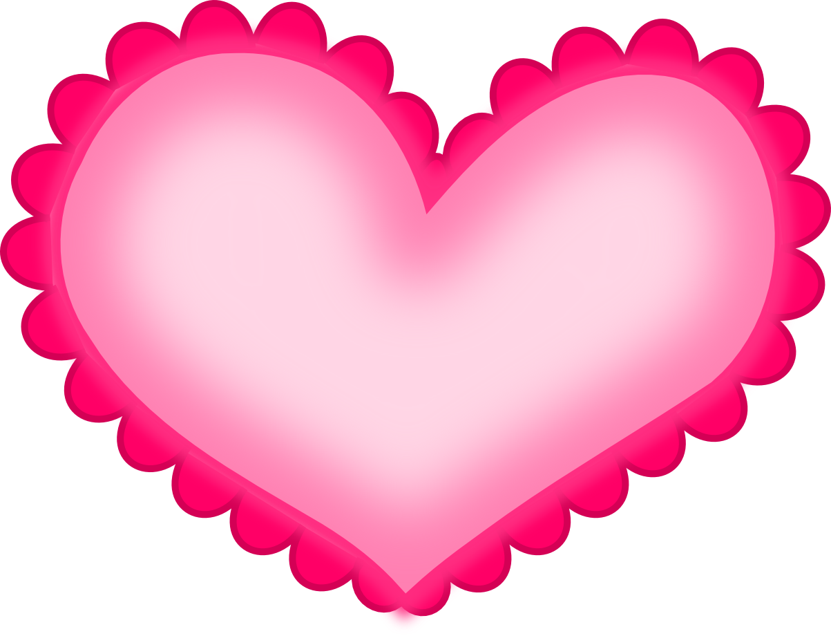 clip art pink heart #14327