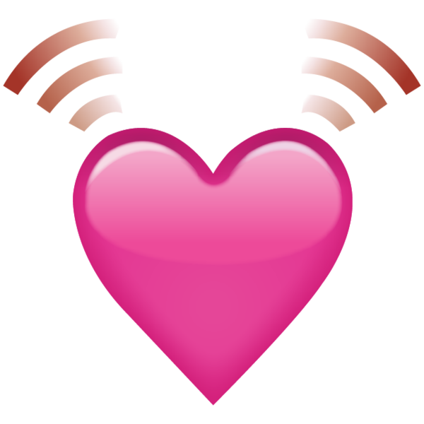 download beating pink heart emoji #14332