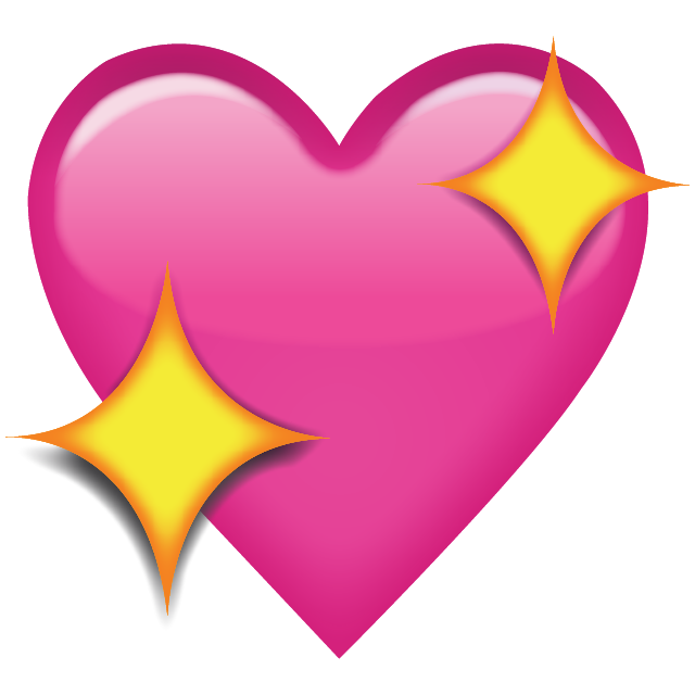 download sparkling pink heart emoji icon #14329