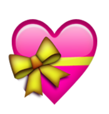 ios emoji heart with ribbon #14339