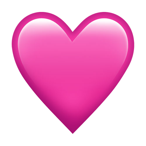 pink heart emoji png #14331