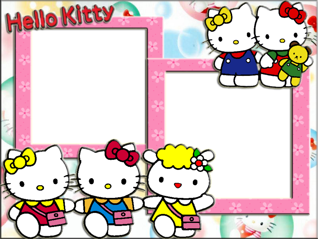 hello kitty photo frame wallpapers high quality download #27944