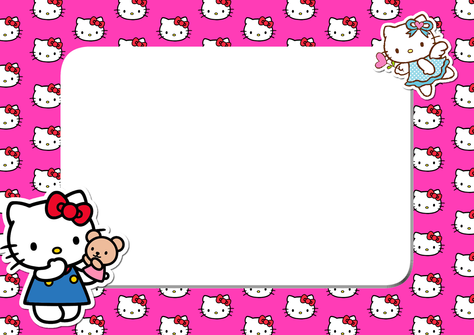 hello kitty pink head png frame printable png frames #27943