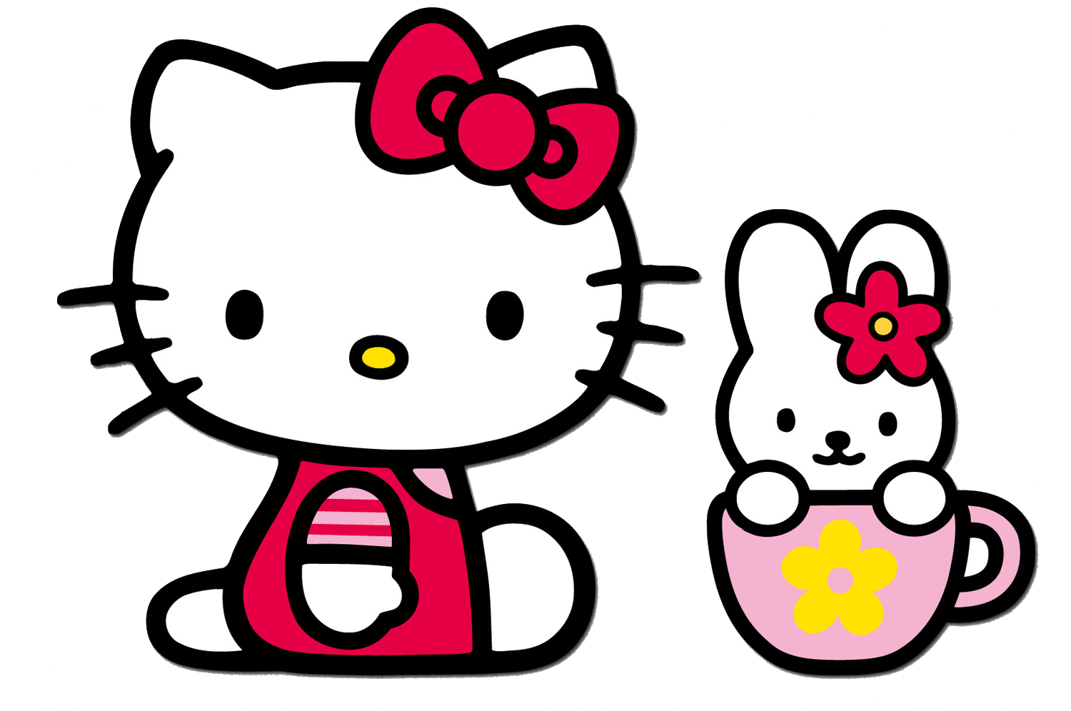 hello kitty with balloons png download clip art #27931