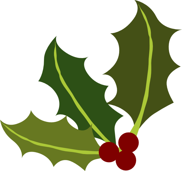 holly leaf corner clip art clkerm vector clip art #28132