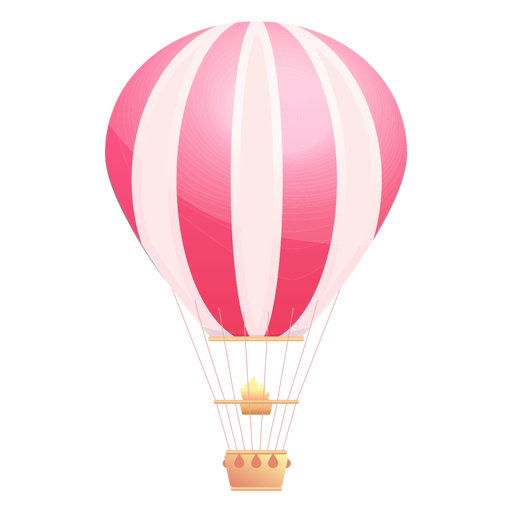 striped hot air balloon transparent png svg vector #21237