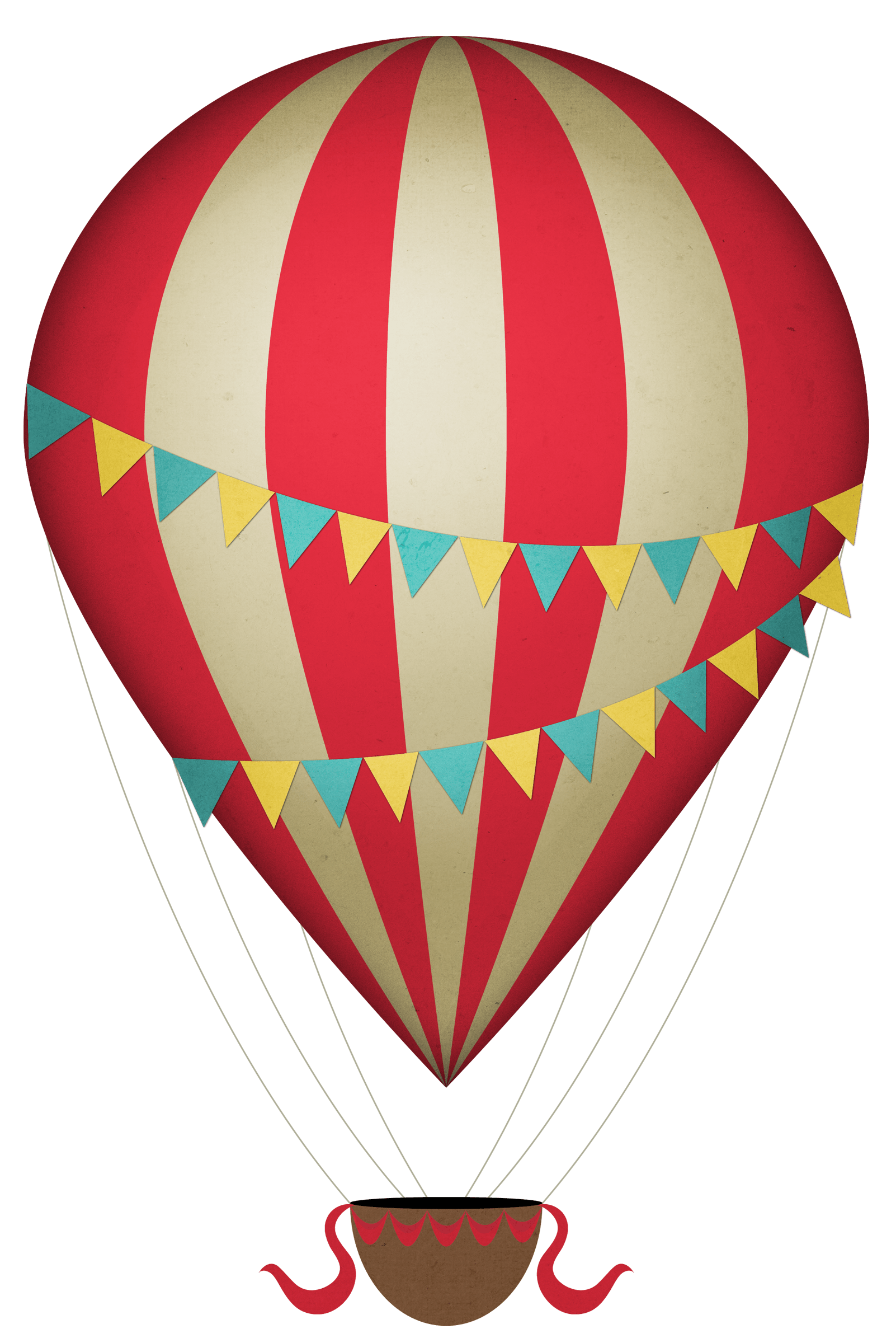 vintage clipart hot air balloon transparent png stickpng 21261