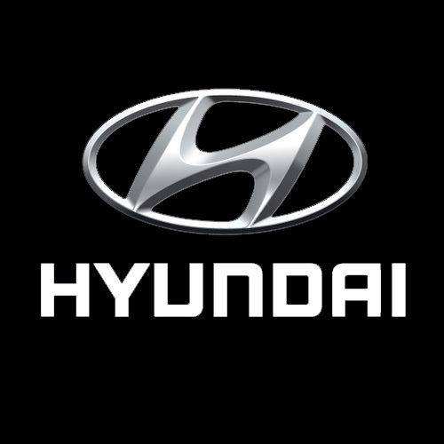 hyundai symbol on black background #354