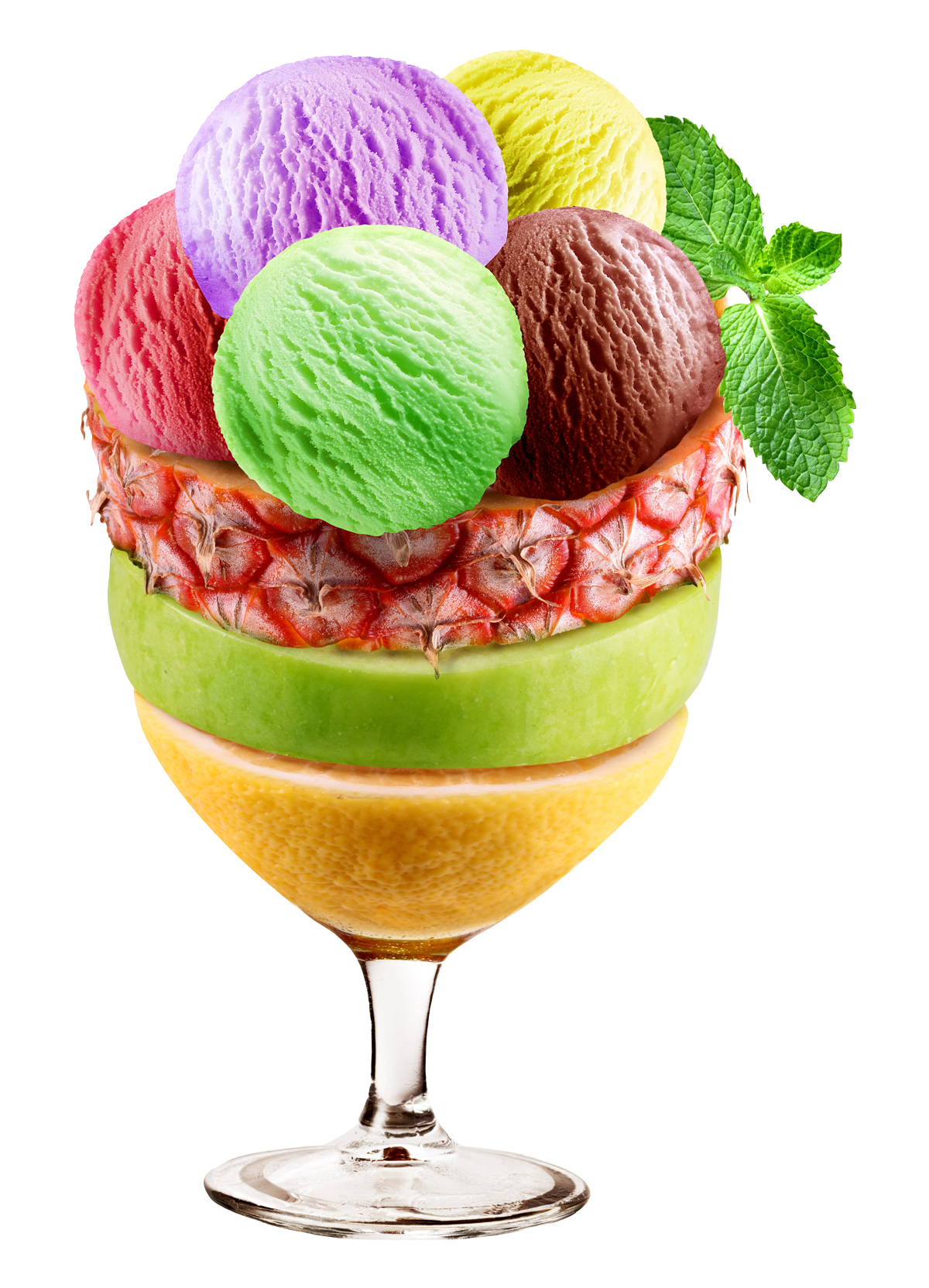 mixed ice cream sundae cup transparent png image pngpix #11503