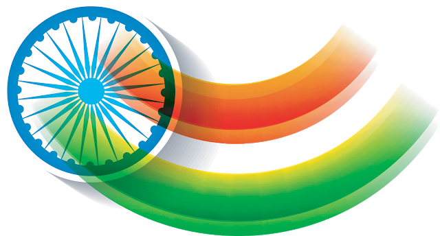 indian flag transparent waving vector images #38891