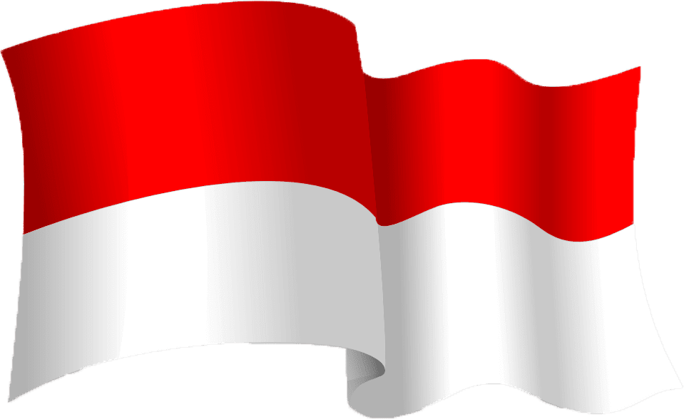 flag indonesia red and white vector png file #42643