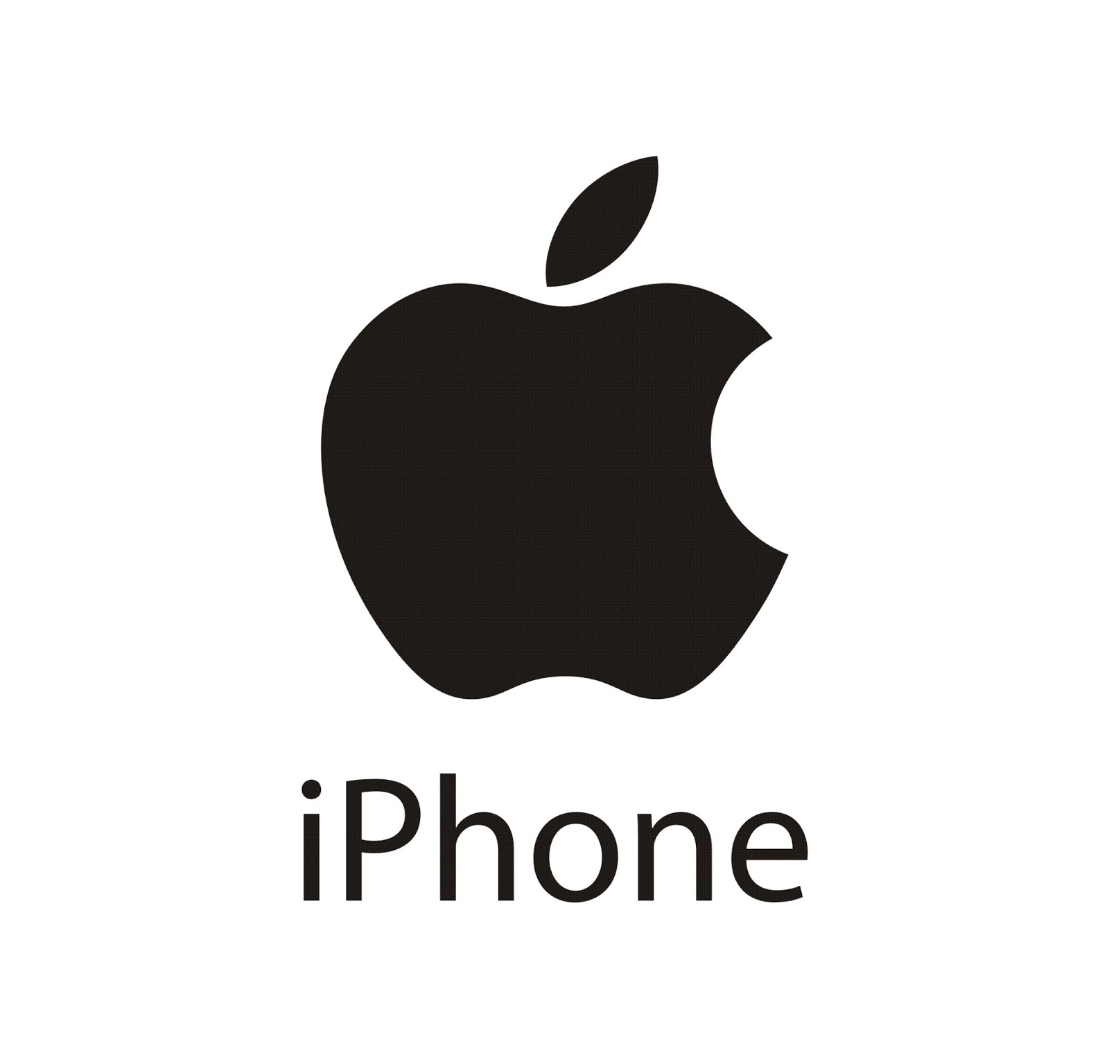 black iphone transparent logo #542