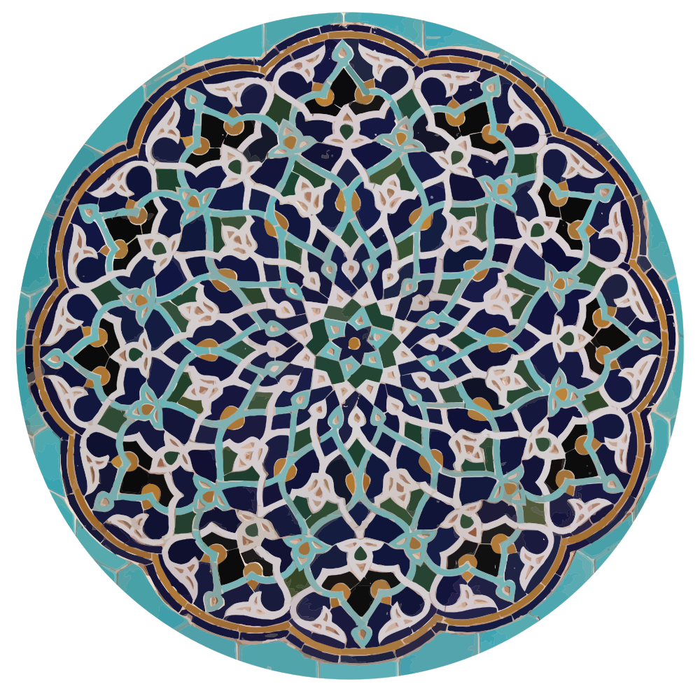 onlinelabels clip art geometric islamic tile work #22751