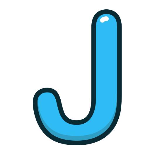 j letter alphabet letters blue letter icon #37750