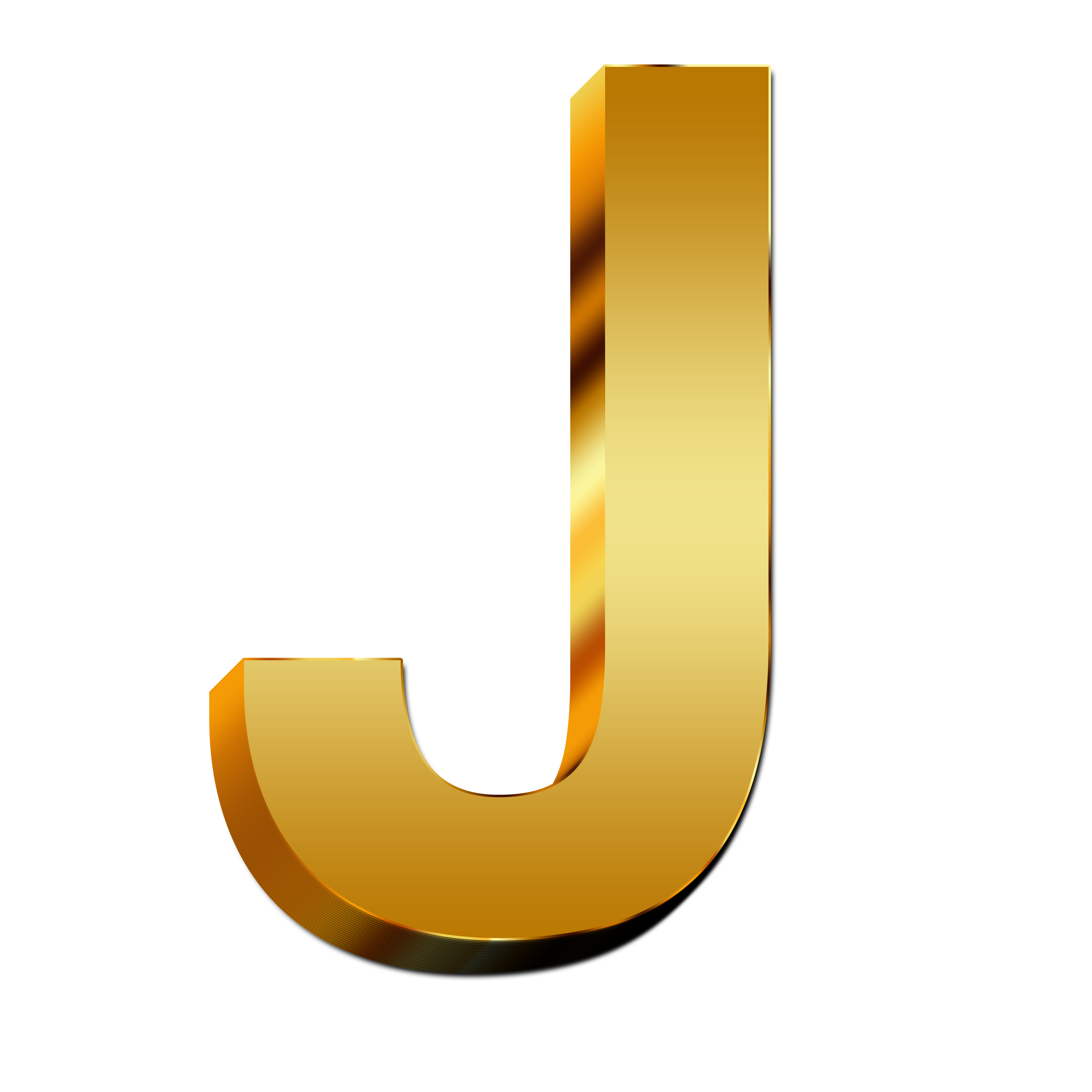 letter j large golden letter quot quot image #37797