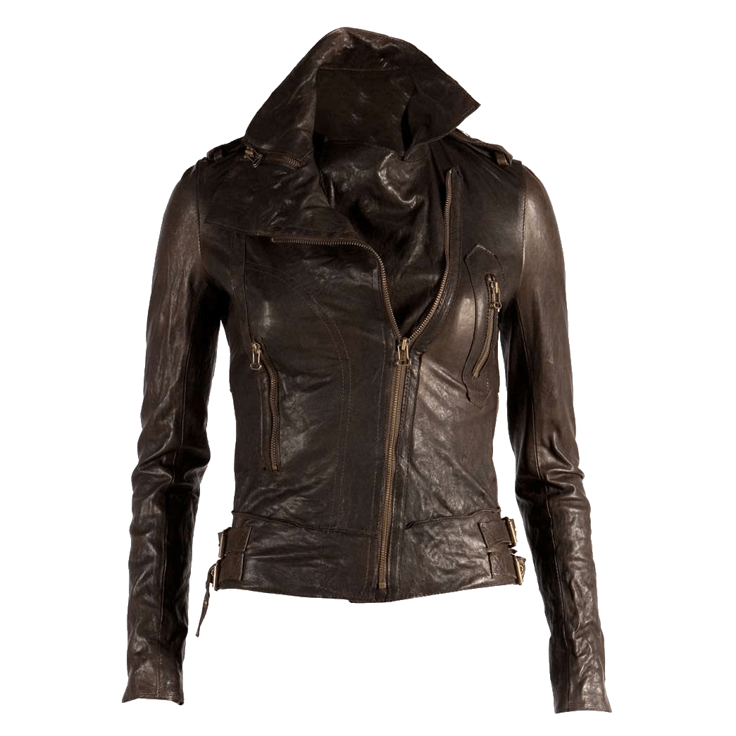 leather women jacket transparent png stickpng #30550