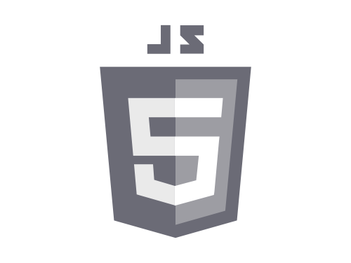 javascript logo gray design #39421
