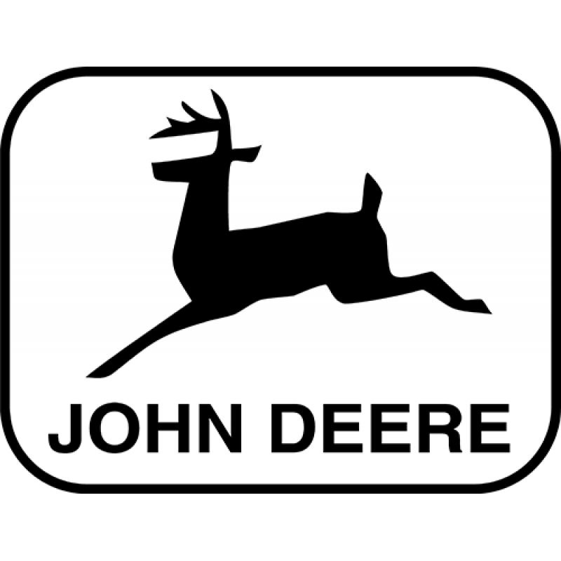 john deere logo black sticker png #3409