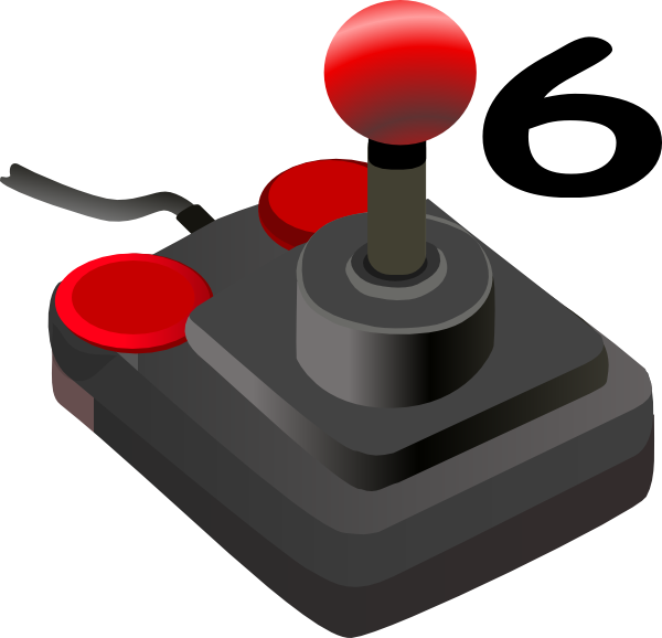 joystick six clip art clkerm vector clip art #35209