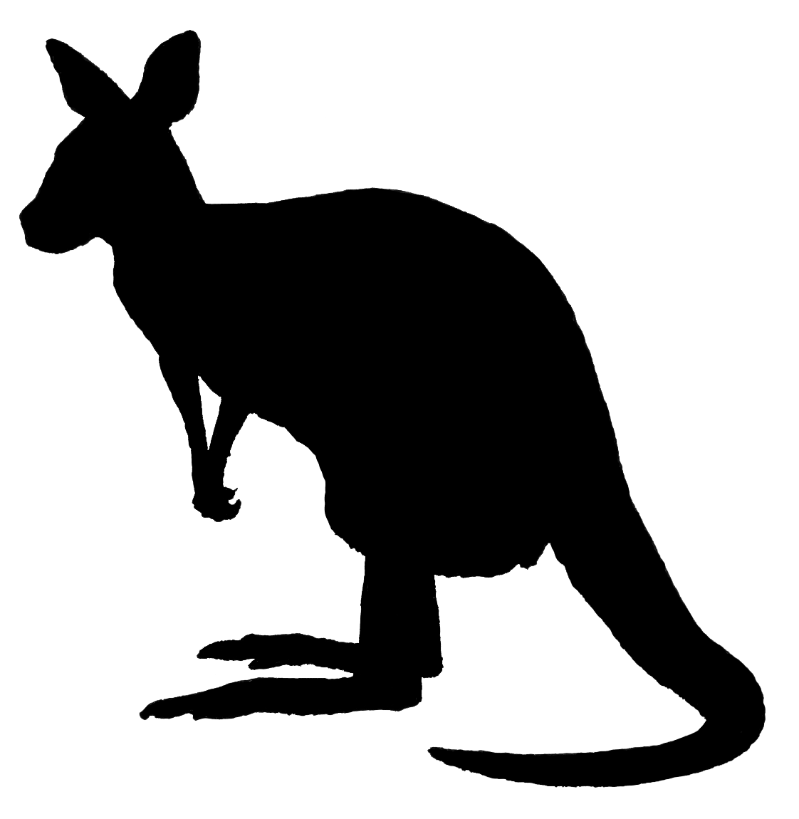 kangaroo silhouette get drawin for personal #39226