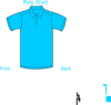 kaos polos, kaos biru muda clip art clkerm vector clip art #32562