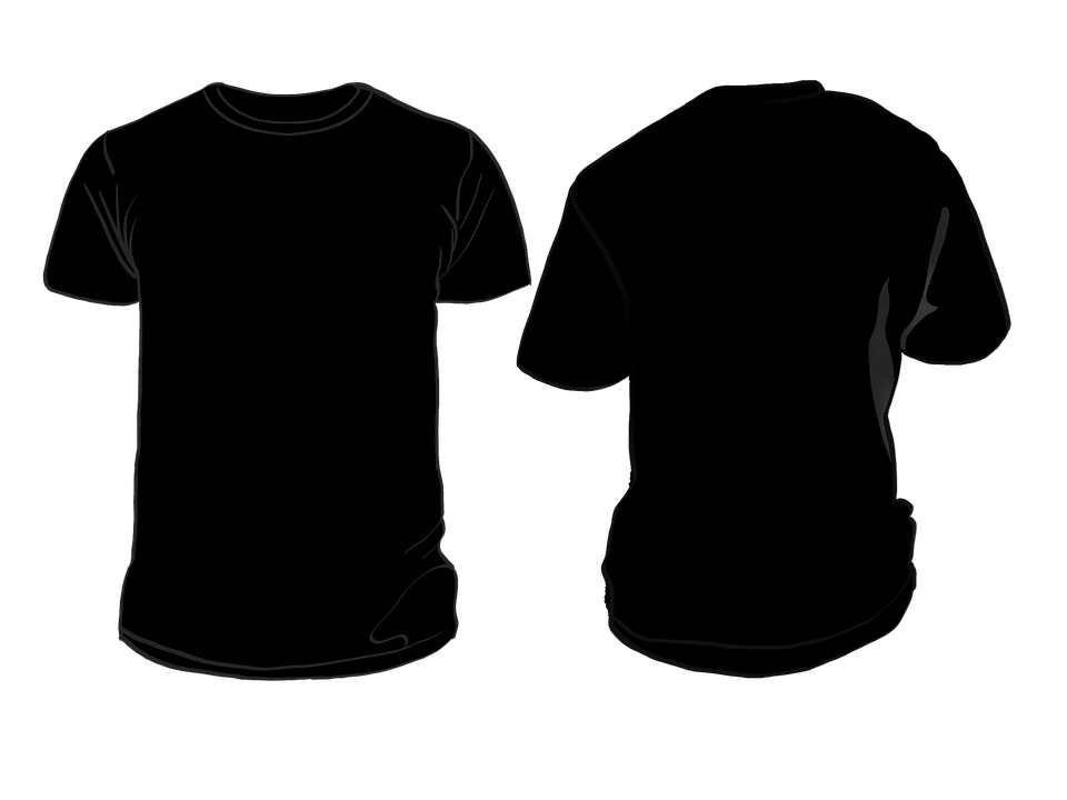 kaos polos, shirt black clothing image pixabay 32564