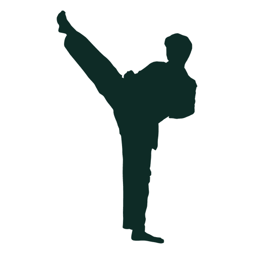 karate front kick stretch transparent png svg vector #34537